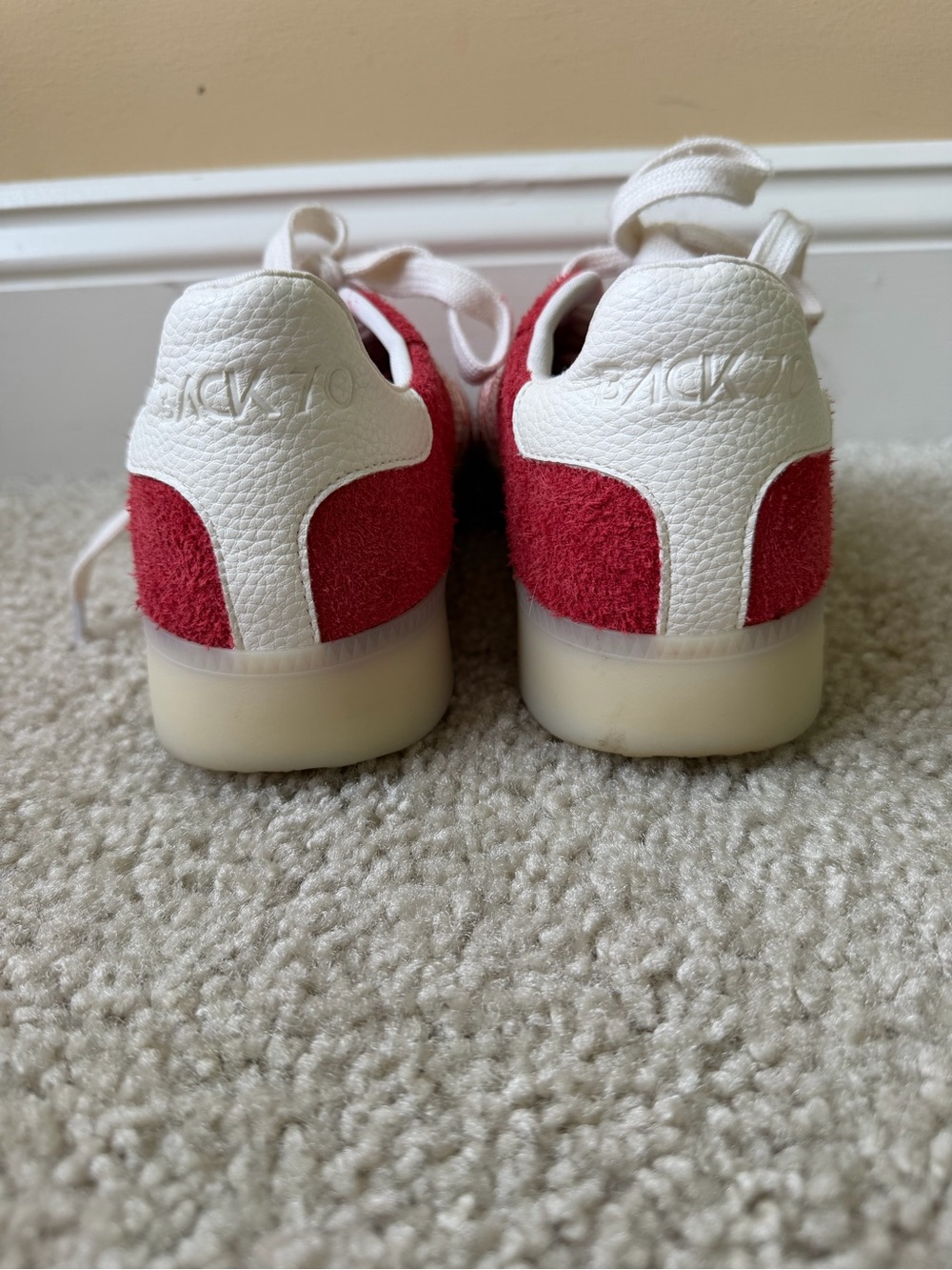 Back 70 Boston 2505 Red Sneakers Tennis Shoes  sz  37 (7) Retro - Picture 11 of 11